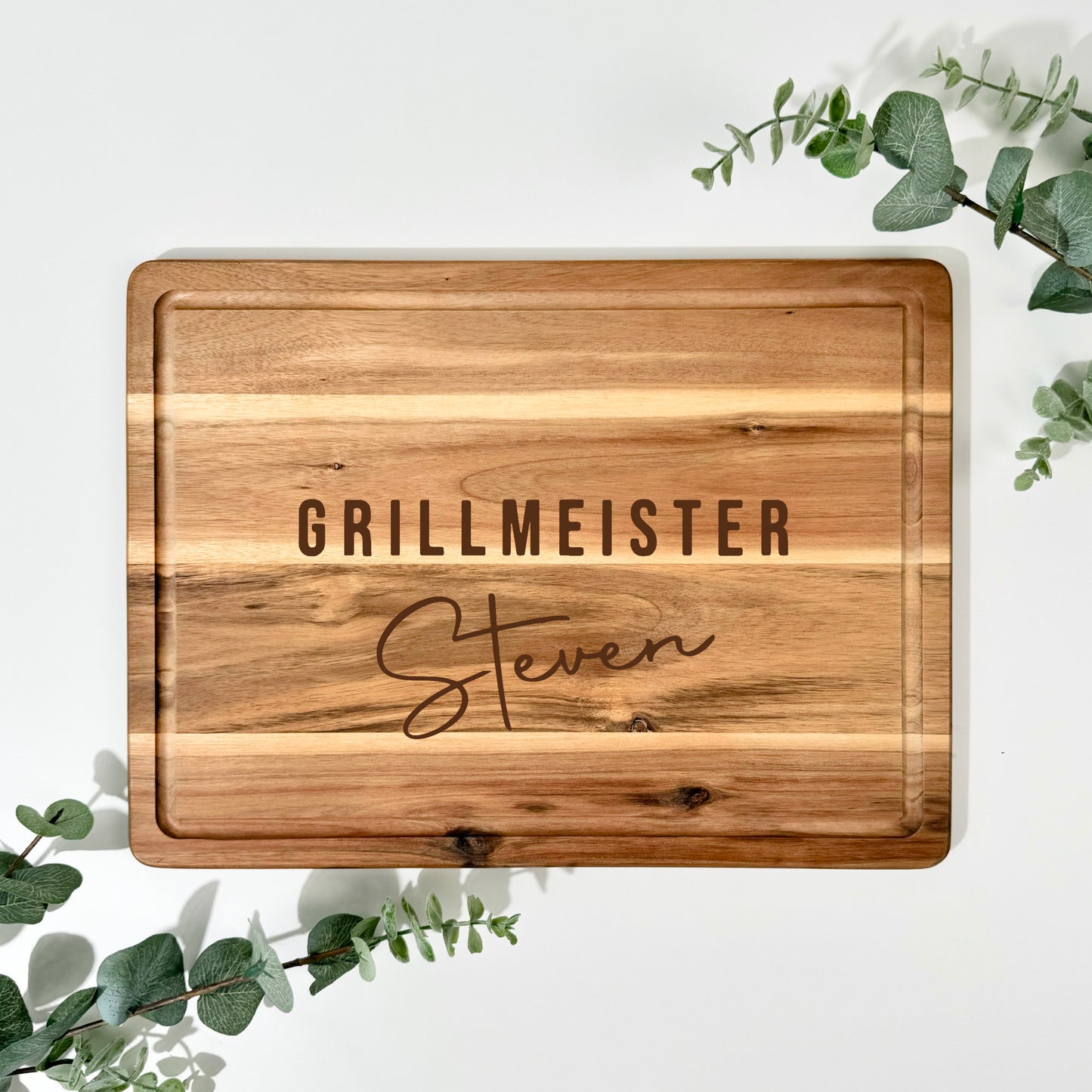 Akazienbrett GRILL & KOCH | 38x28 cm, personalisierbar