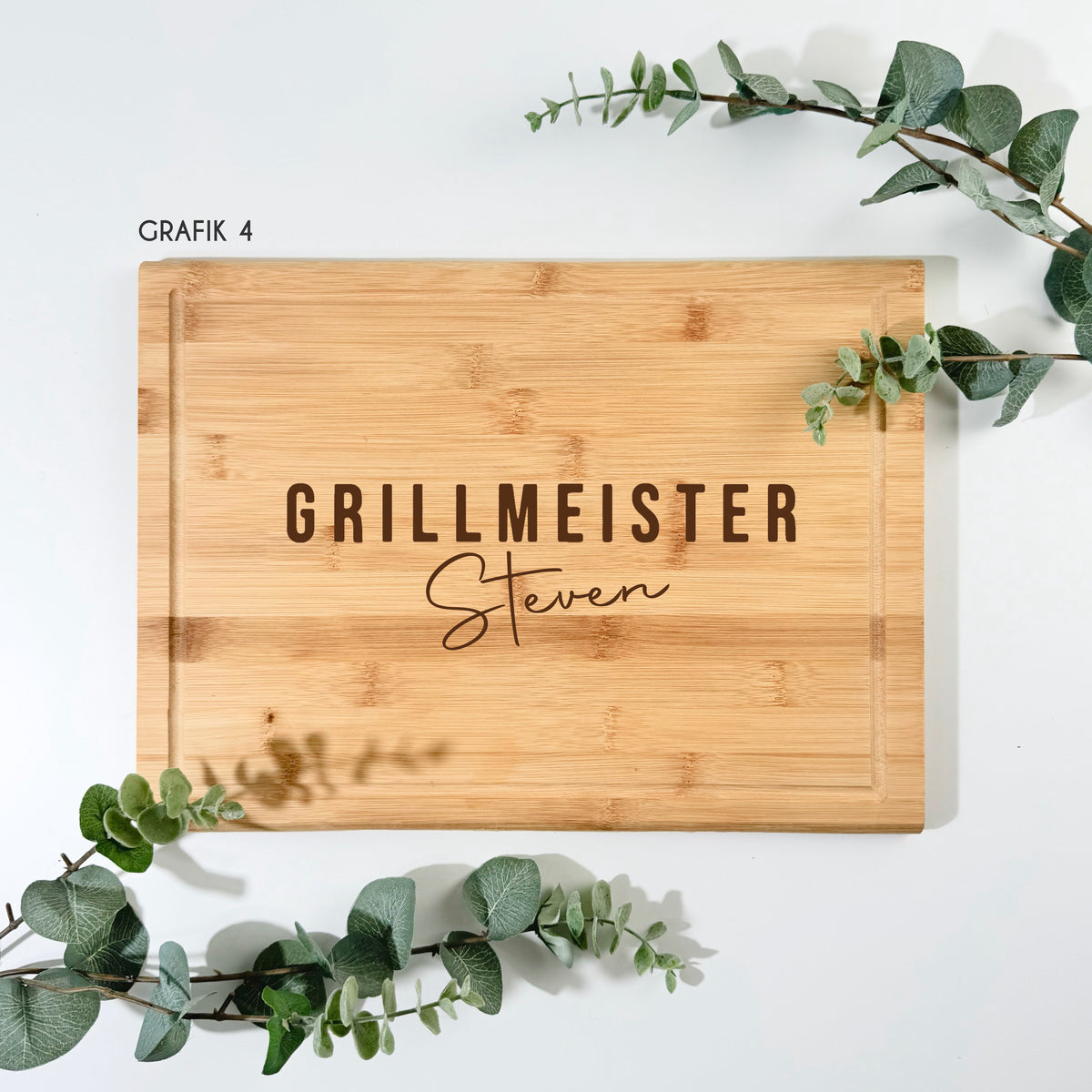 Bambusbrett GRILL & KOCH | 38x28 cm, personalisierbar