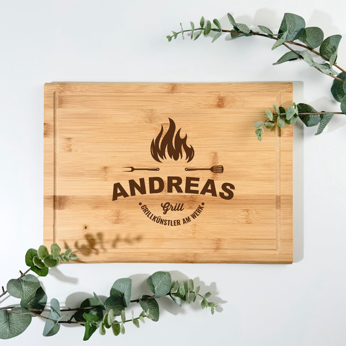 Bambusbrett GRILL & KOCH | 38x28 cm, personalisierbar