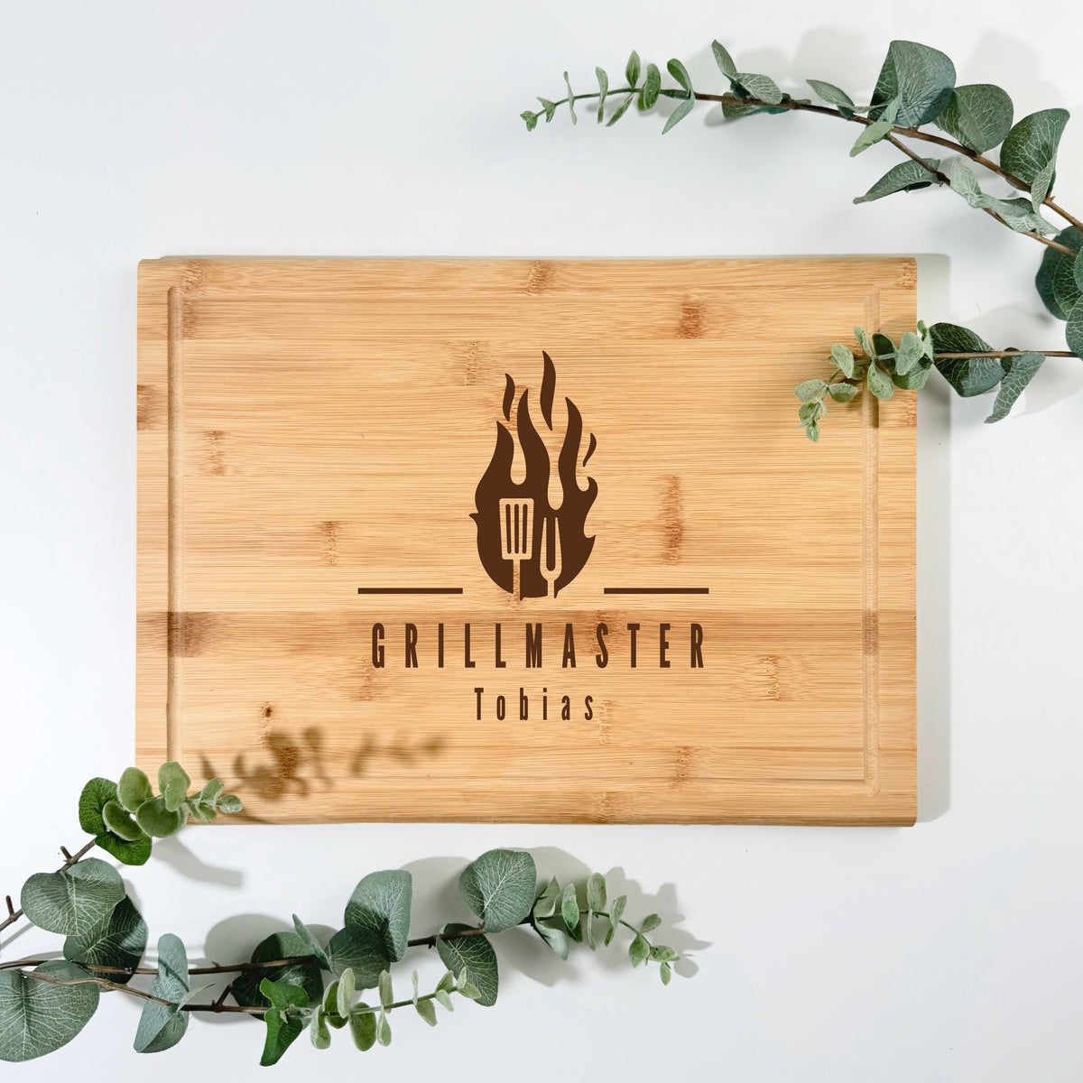 Bambusbrett GRILL & KOCH | 38x28 cm, personalisierbar