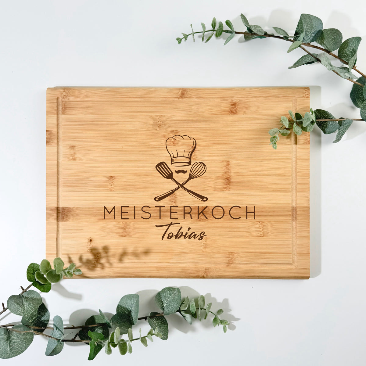 Bambusbrett GRILL & KOCH | 38x28 cm, personalisierbar